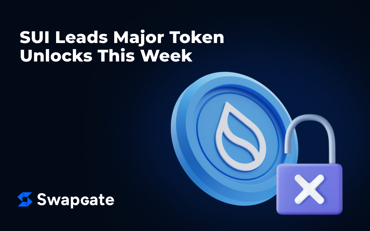 SUI Leads Major Token Unlocks This Week as $625M Set to Flood the Market