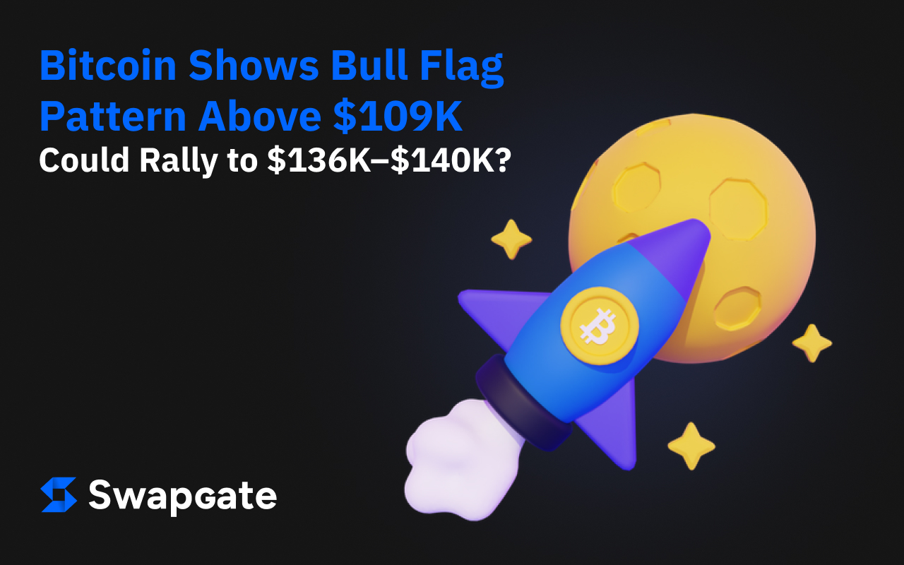 Bitcoin Shows Bull Flag Pattern Above $109K – Could Rally to $136K–$140K