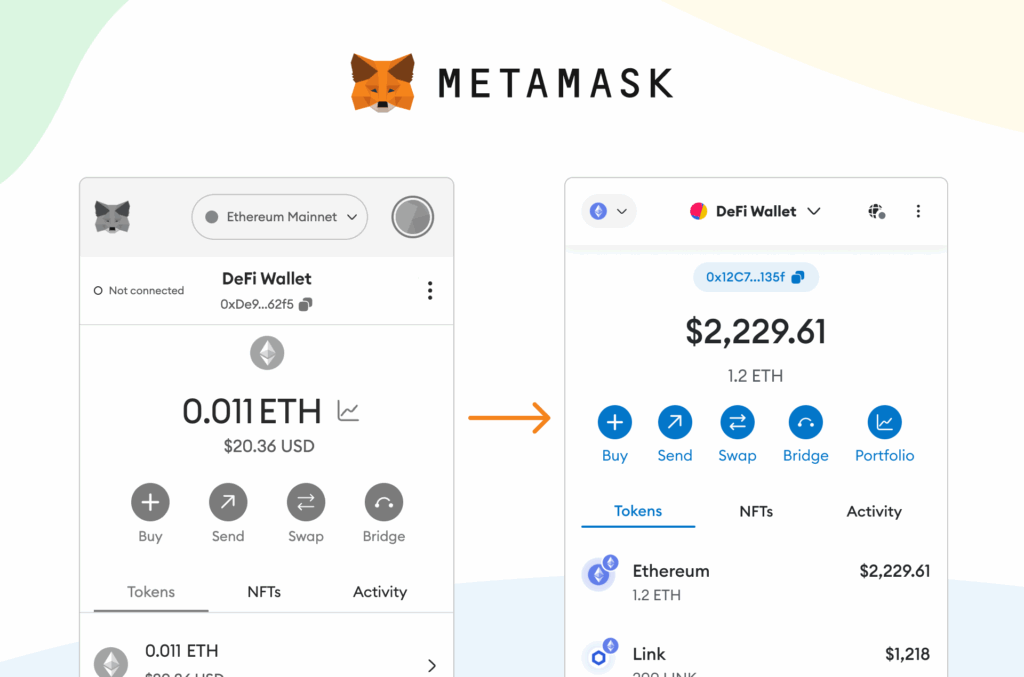 Интерфейс кошелька Metamask. Источник: Metamask