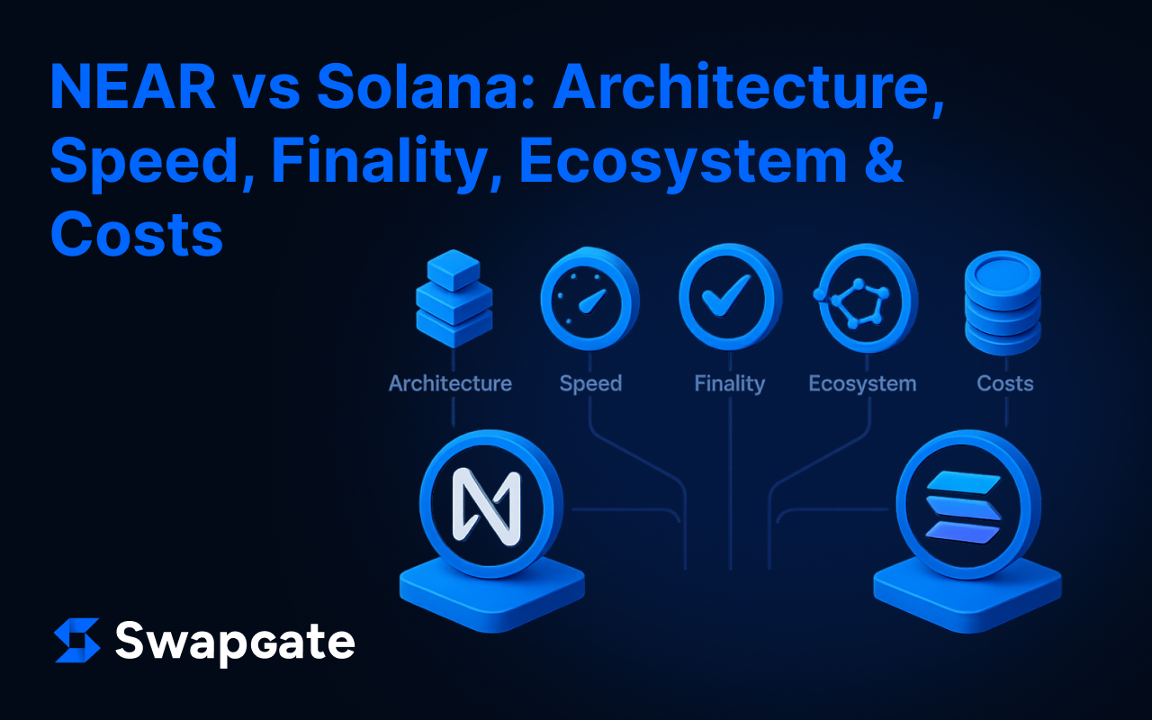 NEAR vs Solana: Architecture, Speed, Finality, Ecosystem & Costs