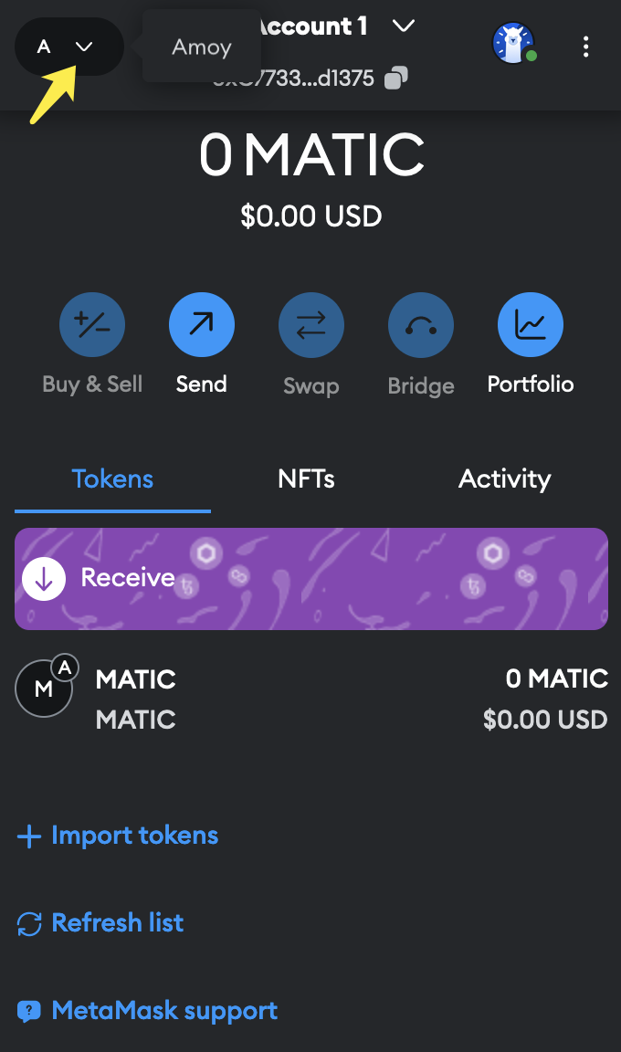 Metamask wallet